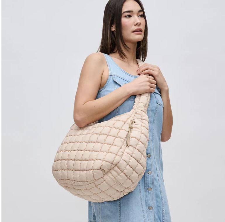 Quilted hobo bag on sale