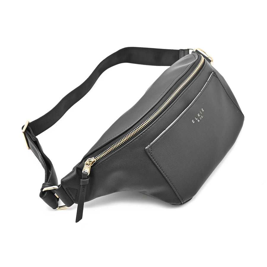 Ebony Elkie fanny pack side angle view