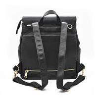 Milan Ebony backpack back view