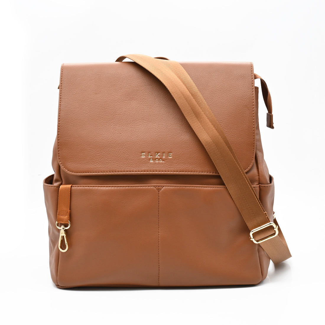 Milan leather backpack Saddle