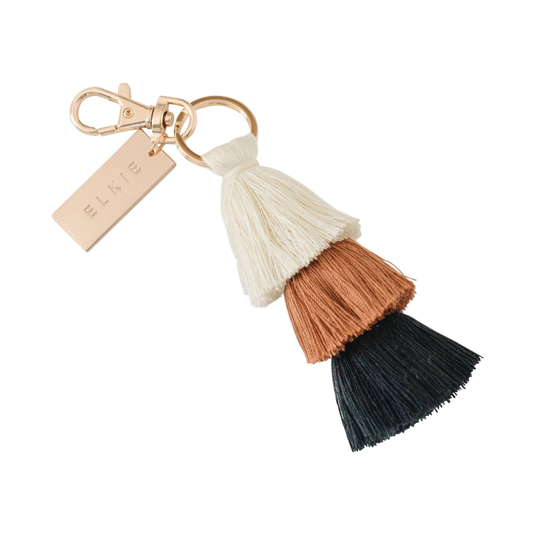 elkie product image of mocha tassel bag charm