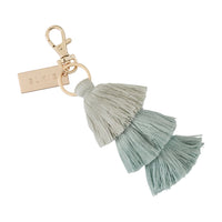 elkie bag charm tassel. three tiered The Bluestassel