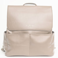 elkie co product image milan taupe backpack front view