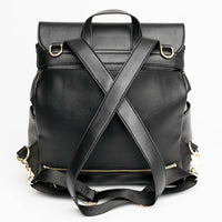 back view of Ebony milan elkie co backpack