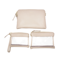 Elkie Co set of 3 packing pouches Taupe