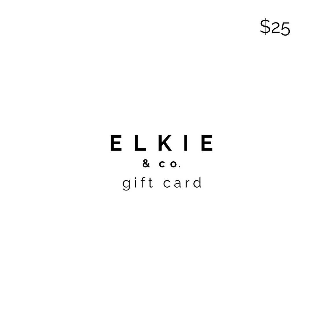 Elkie Gift Card